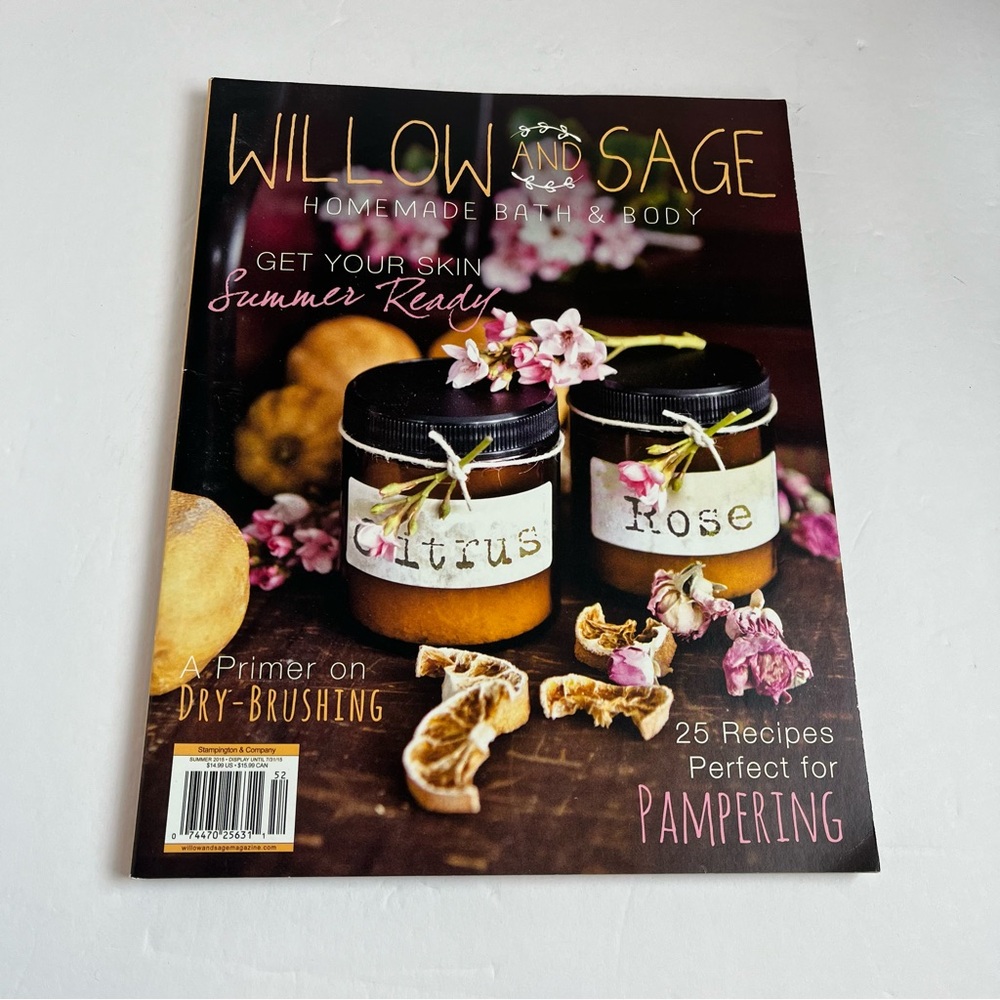 Willow and Sage Homemade Bath & Body Magazine Summer 2015 Issue Recipes Gifts